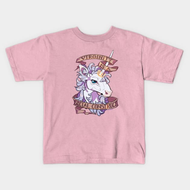 Feminist Unicorn Kids T-Shirt by KiRAWRa